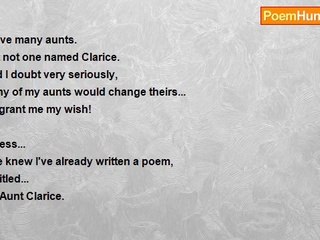 Lawrence S. Pertillar - Aunt Clarice