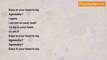 Lawrence S. Pertillar - I Agree. I Am Not An Easy Read!