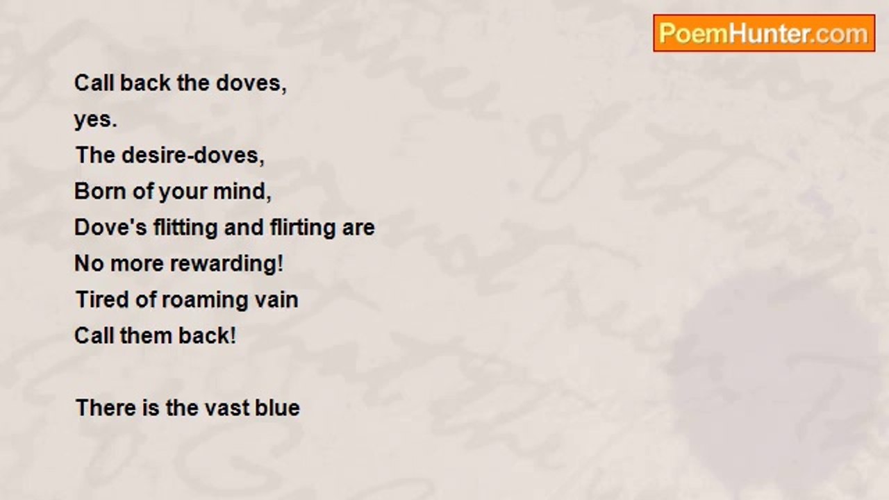 Minnoor srinivasan - Call Back the Doves