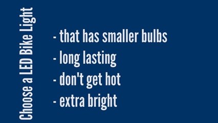 LED Bike light VS Regular Bike light