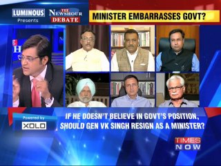 The Newshour Debate: Minister embarrasses Govt? - 1