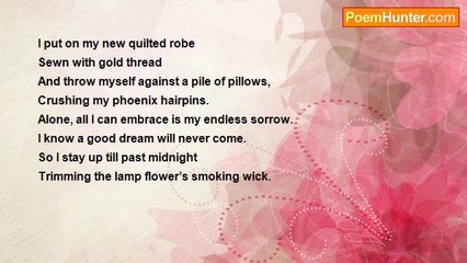 Li Ch'ing Chao - A Song of Departure