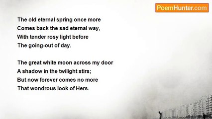 Bliss Carman - The Unreturning