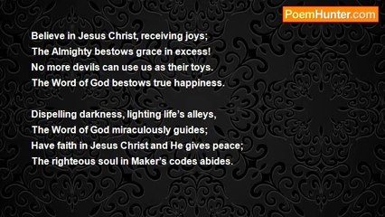 Dr John Celes - Sonnet: God's Words