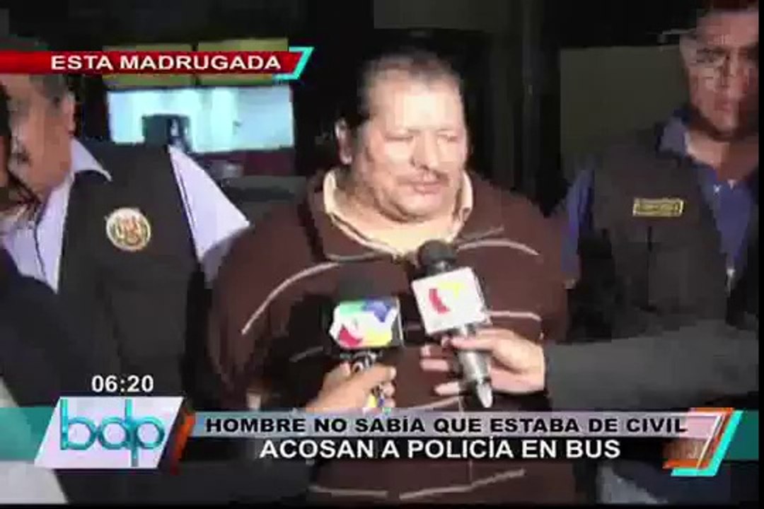 La Victoria: mujer policía denunció ser víctima de acoso sexual dentro de bus