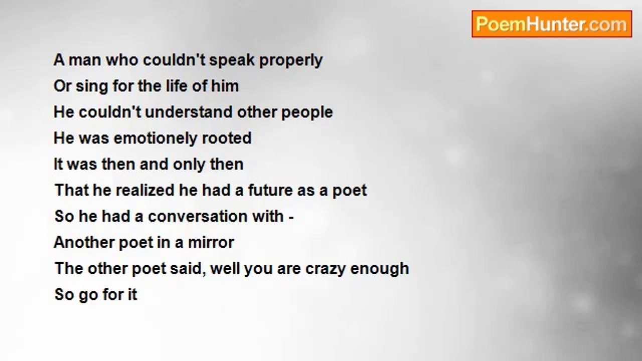 Allan James Saywell - What Makes The Perfect Poet