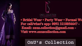 Beauitful party dress work by OnU's Collection