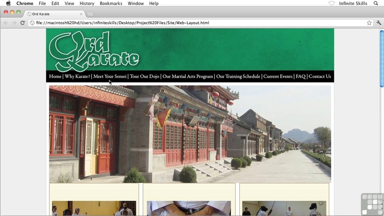 Inserting The Logo Into Dreamweaver