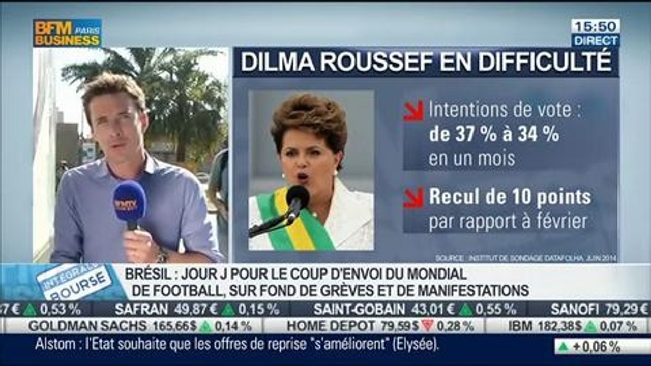 Focus sur la situation économique et politique au Brésil: Benaouda Abdeddaïm et François-Xavier Ménage, dans Intégrale Bourse – 12/06