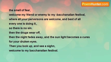 DAVID GERARDINO - Bacchanalian festival 4