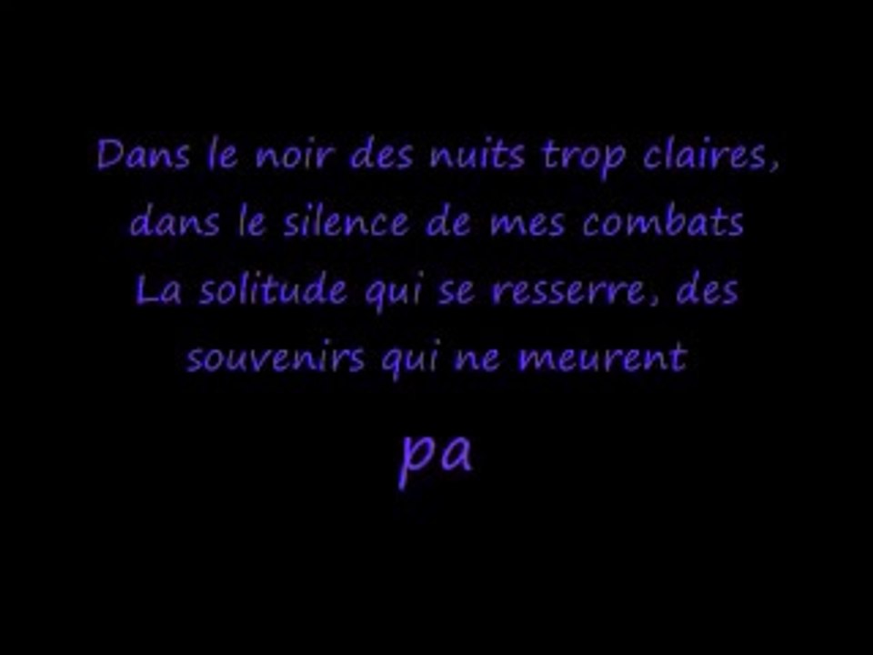 Natasha Saint Pier - Ce Silence (Lyrics / Paroles)
