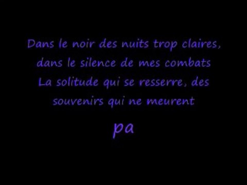 Natasha Saint Pier - Ce Silence (Lyrics / Paroles)