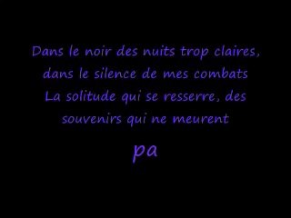 Natasha Saint Pier - Ce Silence (Lyrics / Paroles)