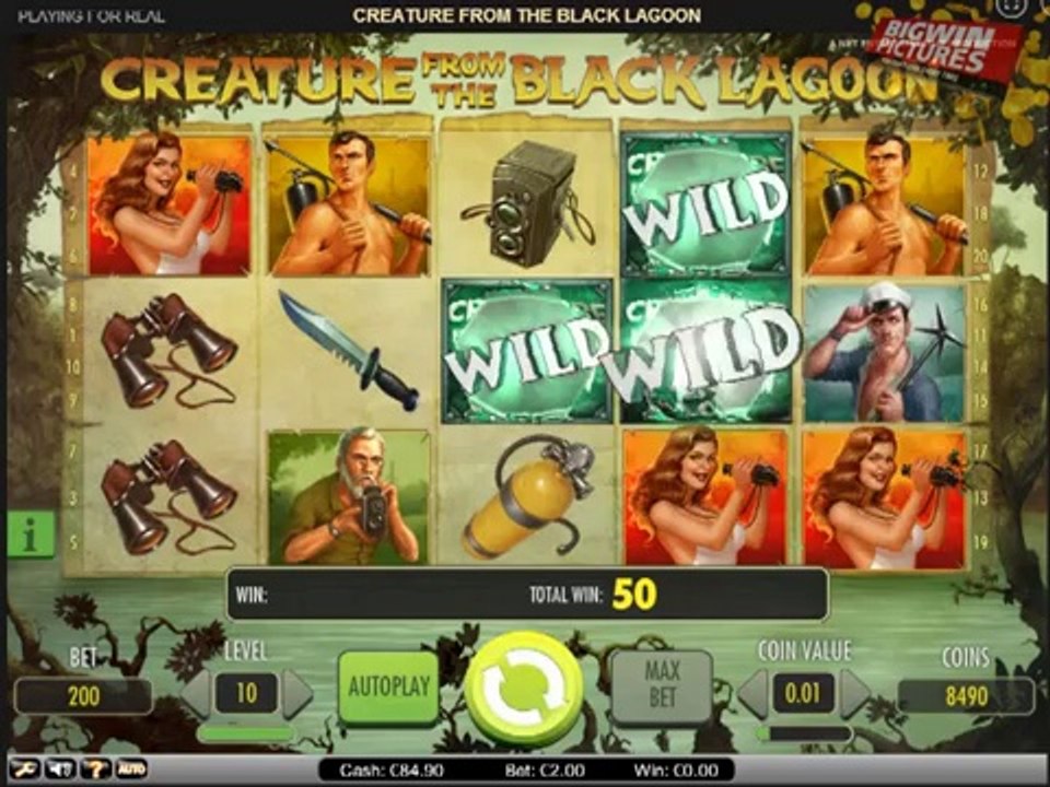 December 4th Slot Quest - Creature from the black lagoon (NetEnt)