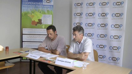 Conférence de presse de la Commission "Agriculture Biologique" de Coop de France