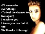 Céline Dion - I SURRENDER (Lyrics / Paroles)