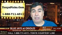 Baltimore Orioles vs. Toronto Blue Jays Pick Prediction MLB Odds Preview 6-12-2014