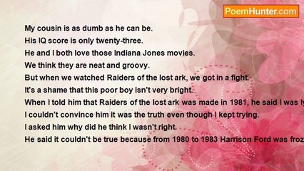 Randy Johnson - Indiana Jones and the temple of dumb