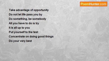 Ronell Warren Alman - Take Advantage Of Opportunity