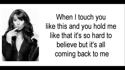 Glee - It's All Coming Back To Me Now (Lyrics / Paroles)