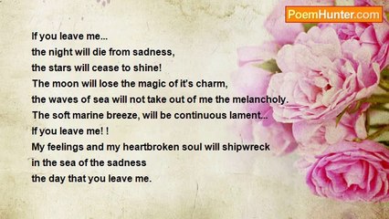 ENRIQUE ALBERTO HURTADO MINOTTA - If you leave me...