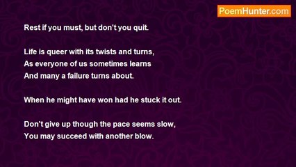 Pam Fraser - Don’t Quit