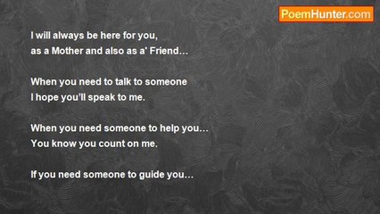 Pam Fraser - I will always be here for you…