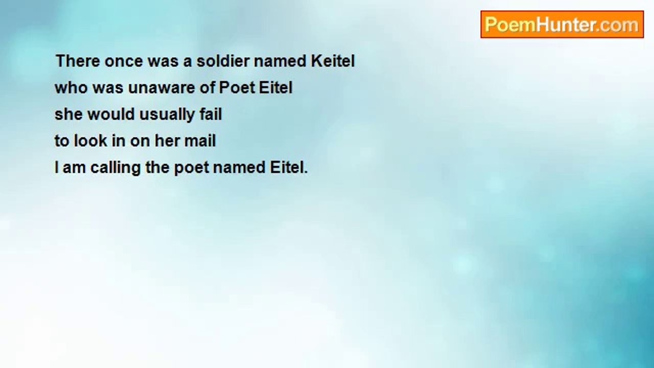 Herbert Nehrlich - Calling Poet Eitel