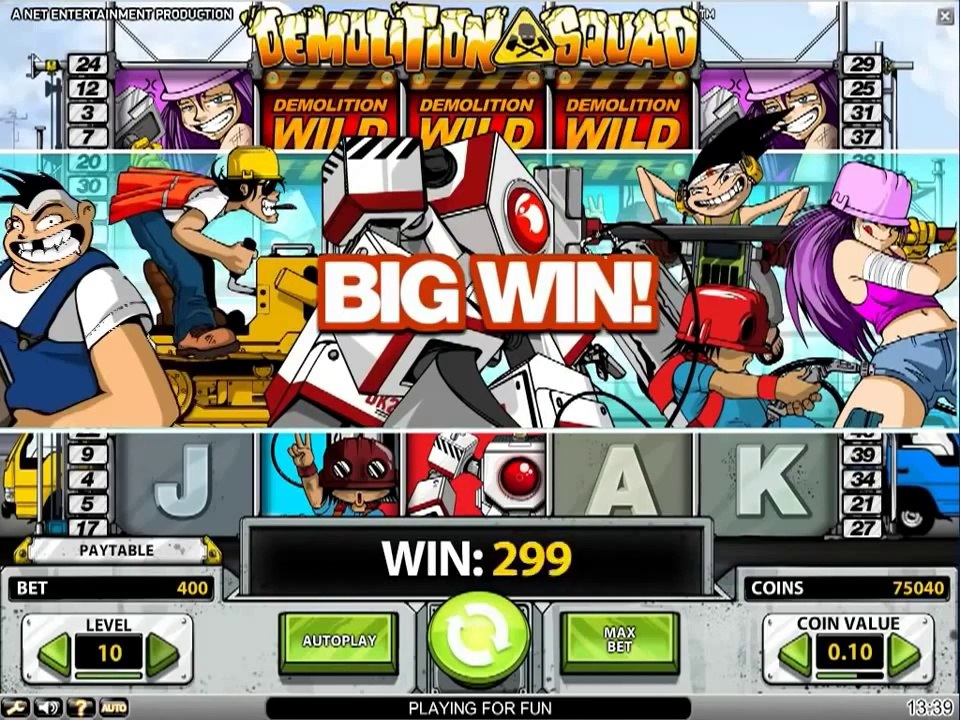 Demolition Squad - new NETENT video slot machine in April 2012