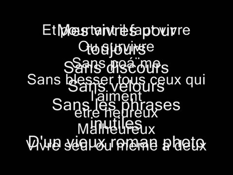 Natasha Saint Pier - Vivre Ou Survivre (Lyrics / Paroles)