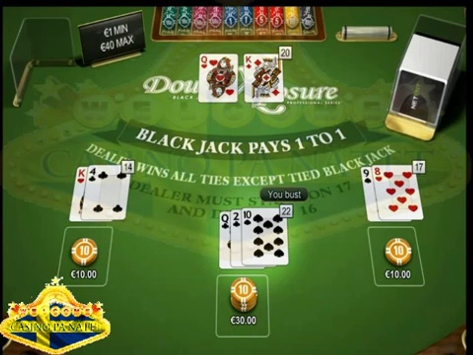 Double Exposure Blackjack Pro Series  card game from NetEnt