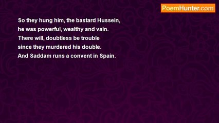 Herbert Nehrlich - Saddam's Death