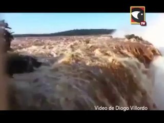 Iguazu Falls flood in biblical proportions