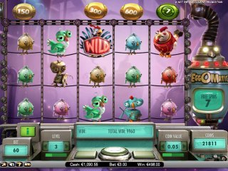 Egg o Matic Slot - Freespin Feature - Super Mega Win - 603 Euro