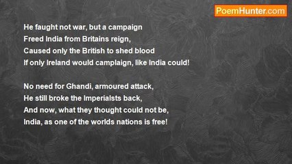 Tomás Ó Cárthaigh - Ghandi: Indias Inspiration to Ireland
