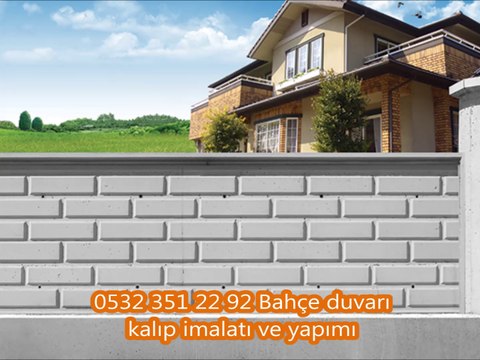 0532 351 22 92 bahçe duvarı kalıp imalatı