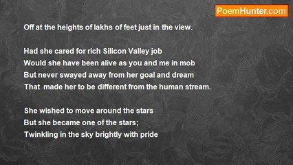 sasikala kamandula - Kalpana Chawla, the Glory of India