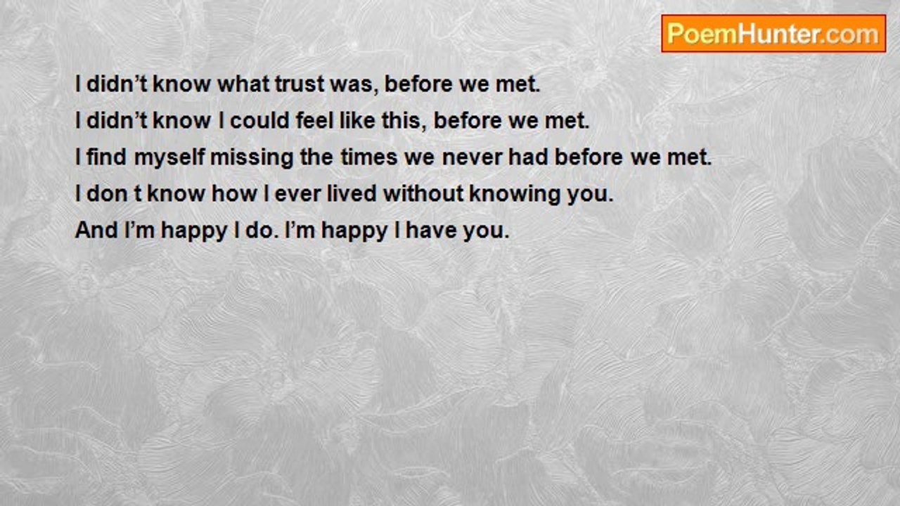 Amanda harding - Before We Met