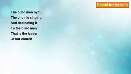 Aldo Kraas - THE BLIND MAN HYMN