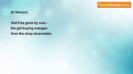 Rory Hudson - The Girl Buying Oranges