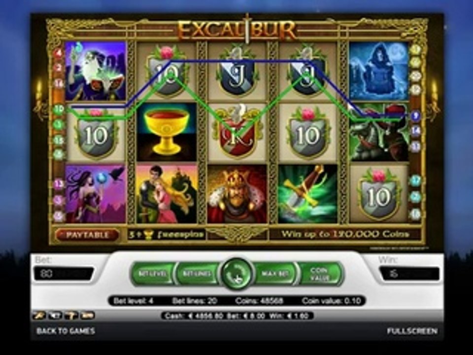 Excalibur Slots by NetEnt Review - PlayCasino.org
