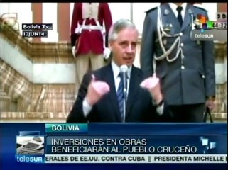 Bolivia invierte en obras e impulsa con ello economía del país