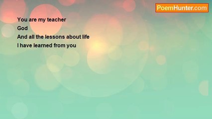 Aldo Kraas - YOU ARE MY TEACHER