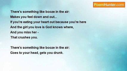 Orhan Veli Kanik - There's Something Like Booze In The Air