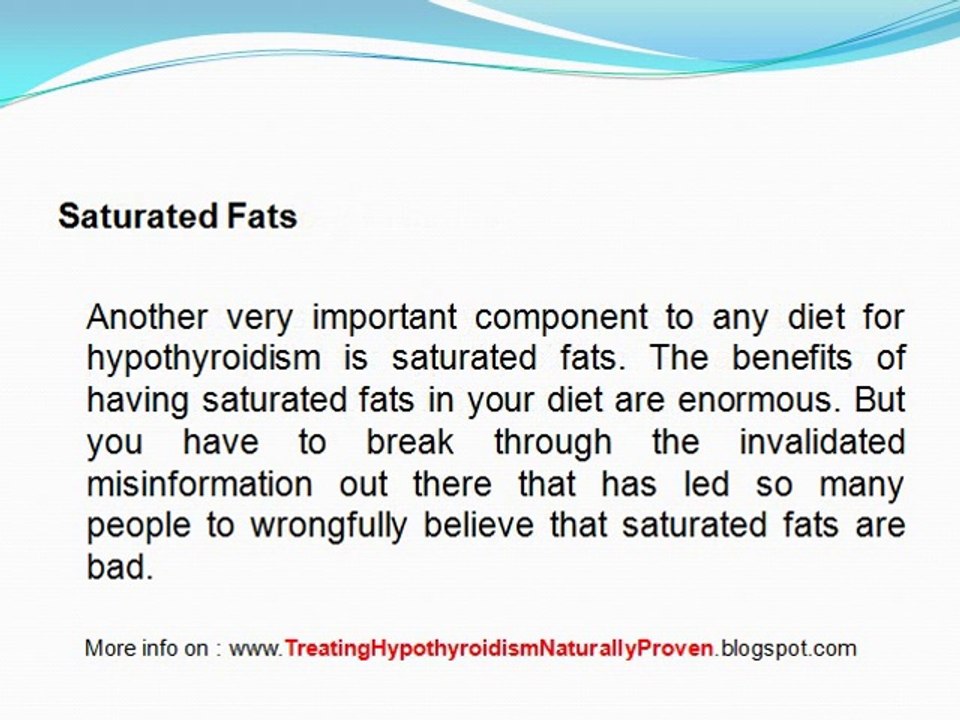 Diet for Treating Hypothyroidism Naturally