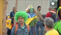 Peregrinos del fútbol en Sao Paulo