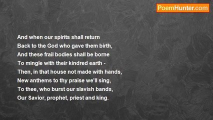 James Monroe Whitfield - A Hymn