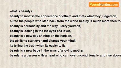 Gabby Lewis - what is beauty