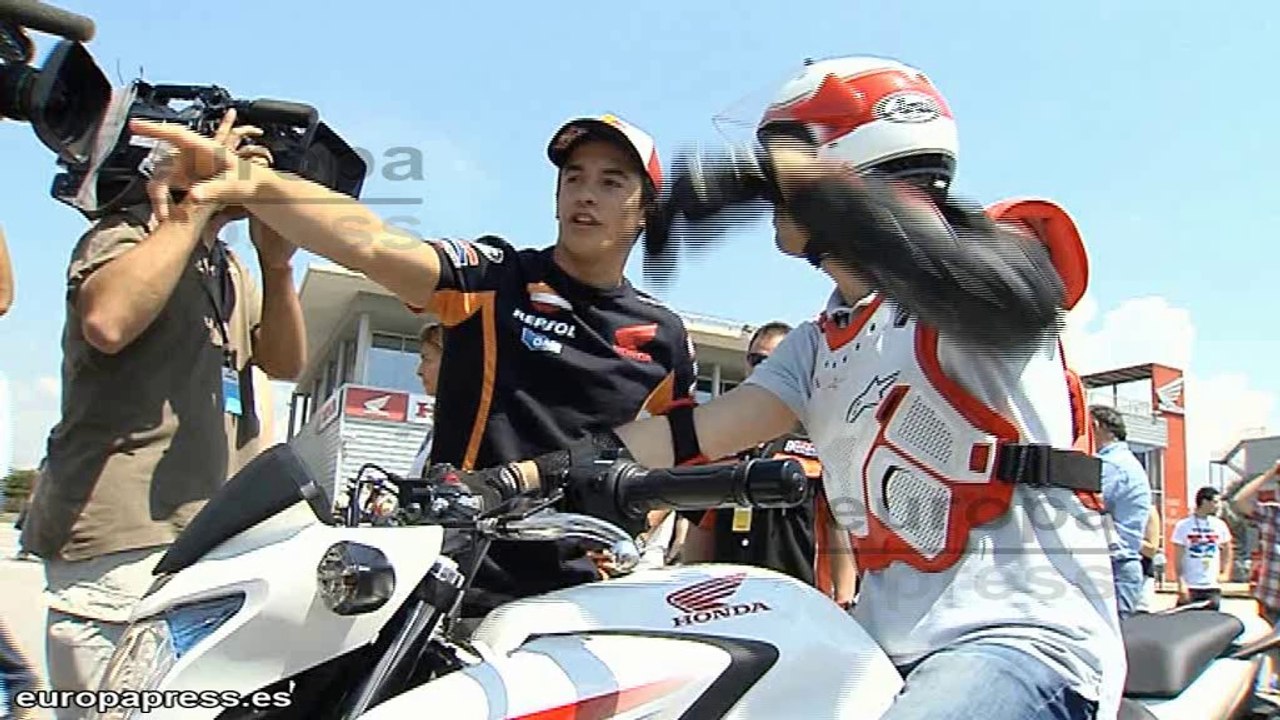 Los pilotos Marc Márquez y Dani Pedrosa esperan ganar el GP de Catalunya ante sus aficionados