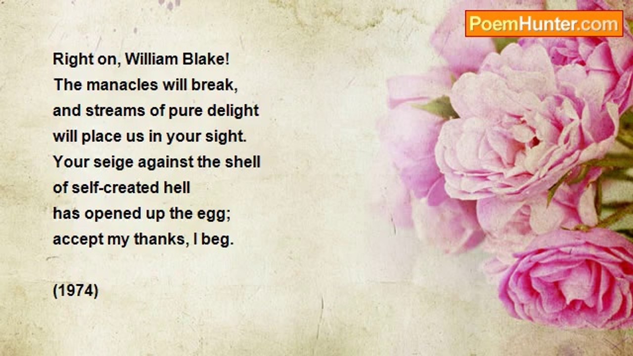 Max Reif - Right on, William Blake!